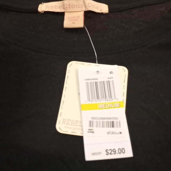 Rebellious One Rose L/S Crop Top - Picture 12 of 13